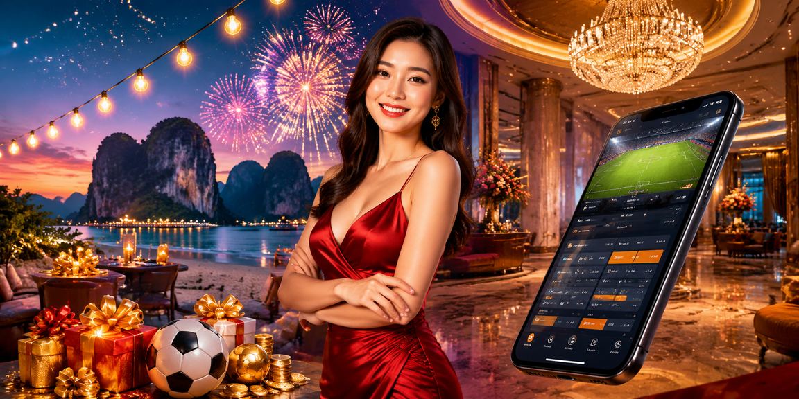 Người dùng tại bãi biển Ninh Bình kiểm tra thông tin thanh toán cá cược trên điện thoại